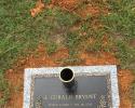 This is a recent installment of one our options for a single granite monument with a built in vase for fresh flowers. 
